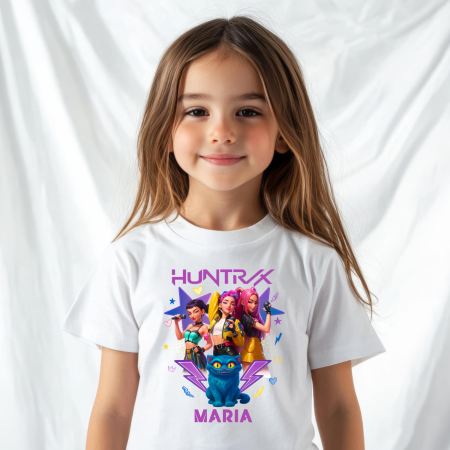 Tricouri - Tricou copil personalizat cu nume - KPop Demon Hunters - M3