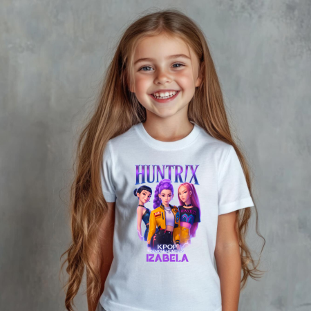 Tricouri - Tricou copil personalizat cu nume - KPop Demon Hunters - M4