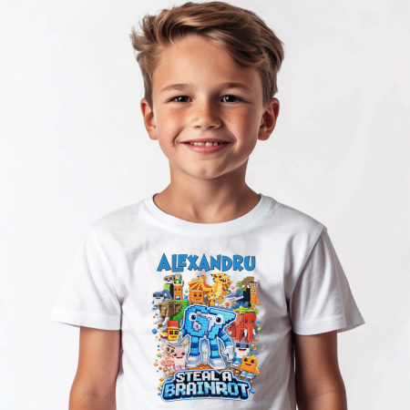 Cadouri pentru copii - Tricou copil personalizat cu nume - Six Seven - M2