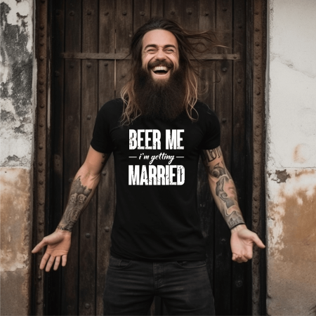 Tricouri personalizate burlăcie - Tricou mire - Petrecerea burlacilor - Beer me