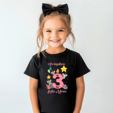 Tricou personalizat - Aniversare - Model fetiță [1]