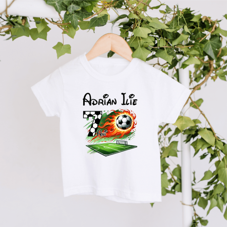 Tricouri personalizate Aniversare - Tricou personalizat copil aniversare - Fotbal