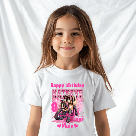 Tricouri aniversare copii - Tricou personalizat copil aniversare - Katseye