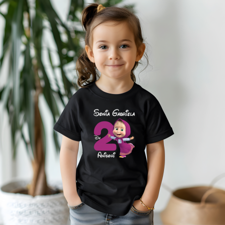 Tricou personalizat copil aniversare - Masha [1]