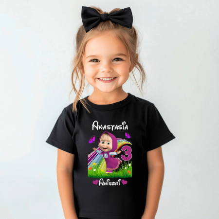 Tricou personalizat copil aniversare - Masha - Model 2 [1]