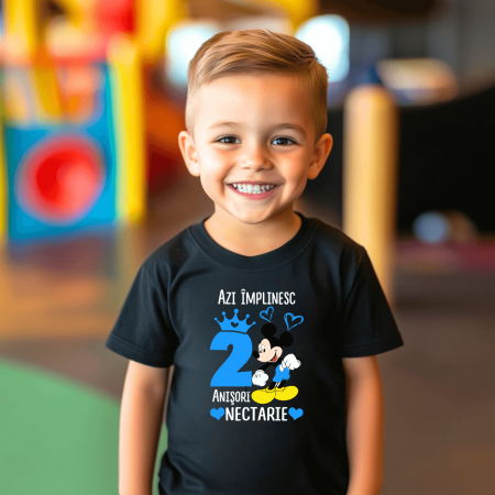 Tricou personalizat copil aniversare - Mickey [1]