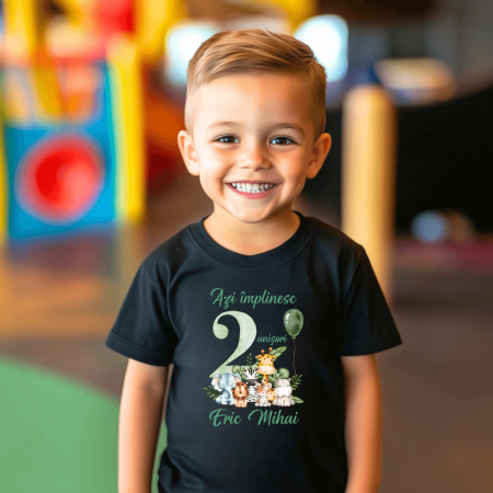 Tricou personalizat copil aniversare - Safari [1]