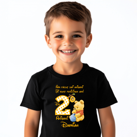 Tricou personalizat copil aniversare - Ursulețul Winnie [1]