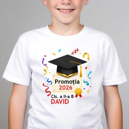 Evenimente - Tricou personalizat copil cu text - Absolvent - Promoția