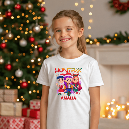 Crăciun - Tricou personalizat copil - Huntrix - Crăciun - M6