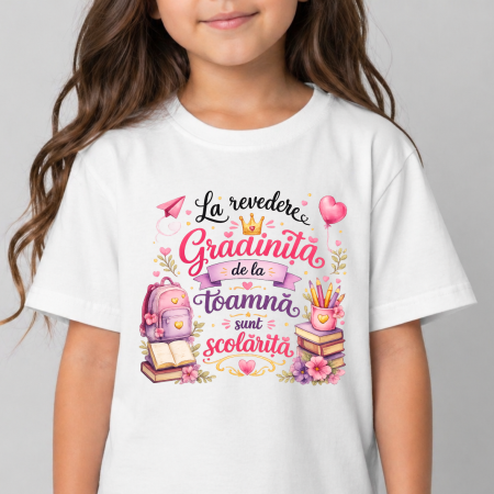 Tricouri - Tricou personalizat copil - La revedere, grădiniță