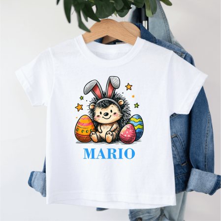 Tricouri personalizate copii Paște - Tricou personalizat copil - Paște - Arici - Model băiețel