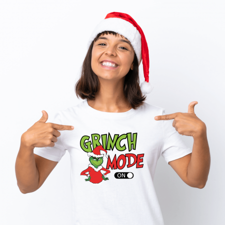 Tricouri personalizate - Tricou personalizat - Grinch mode ON