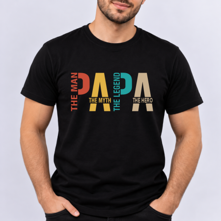 Tricouri - Tricou personalizat - PAPA - The Myth