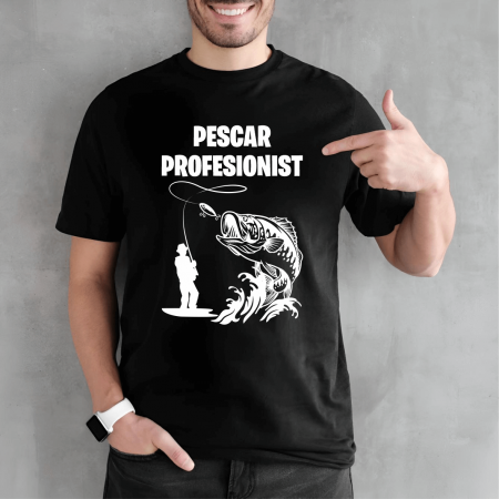 Cadouri de-a gata - Tricou personalizat pescar - Pescar profesionist