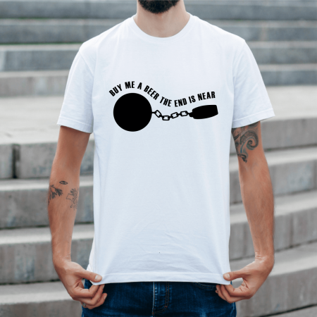 Tricouri personalizate burlăcie - Tricou personalizat petrecerea burlacilor - Mire - Buy me a beer - M2