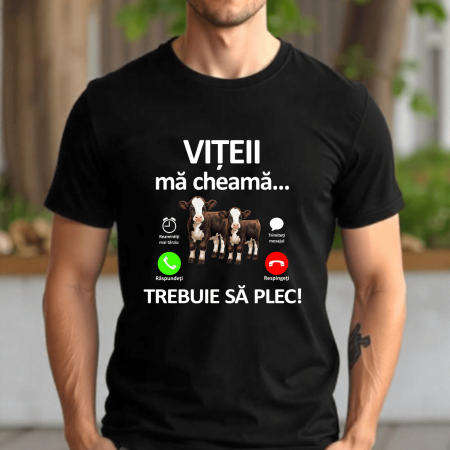 Textile personalizate - Tricou personalizat - Vițeii mă cheamă