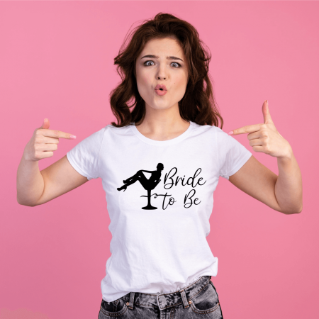 Tricouri personalizate burlăcie - Tricou petrecerea burlăcițelor - Bride to be - M4