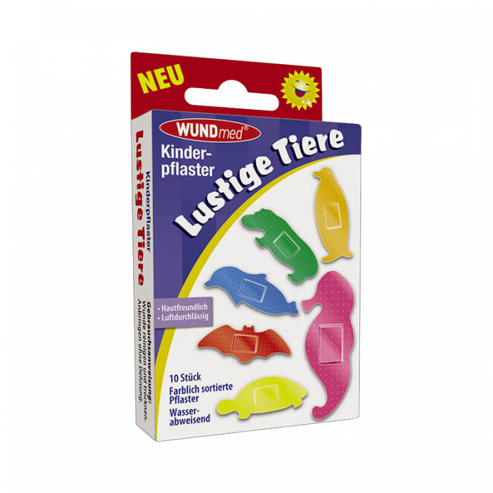 Plasturi pentru copii –formă animale Wundmed 10 buc [1]