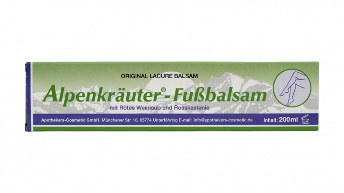 Alpenkrauter balsam pentru picioare cu frunza de vita de vie rosie si castane 200 ml [1]