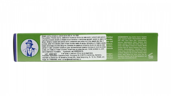 Alpenkrauter balsam pentru picioare cu frunza de vita de vie rosie si castane 200 ml [4]