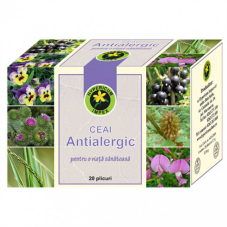 Ceai antialergic Hypericum plant 20 plicuri [1]