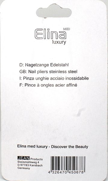 Cleste pentru pedichiura, unghii si cuticule inox 9cm Elina Med [2]
