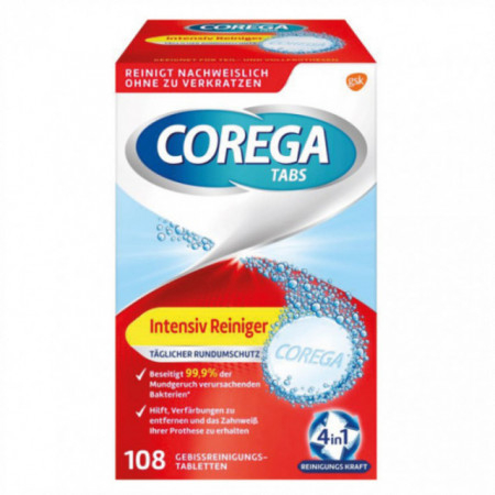 COREGA 108 Tablete efervescente pentru curatarea si igienizarea protezei dentare [1]