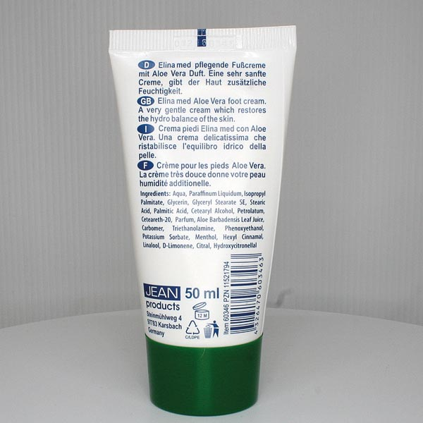 Crema pentru picioare cu aloe vera Elina Med 50ml [2]