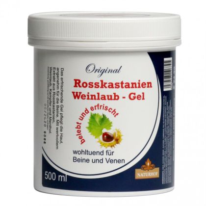 Gel cu Castane Salbatice si Vita de Vie 500 ml - NATURHOF [1]