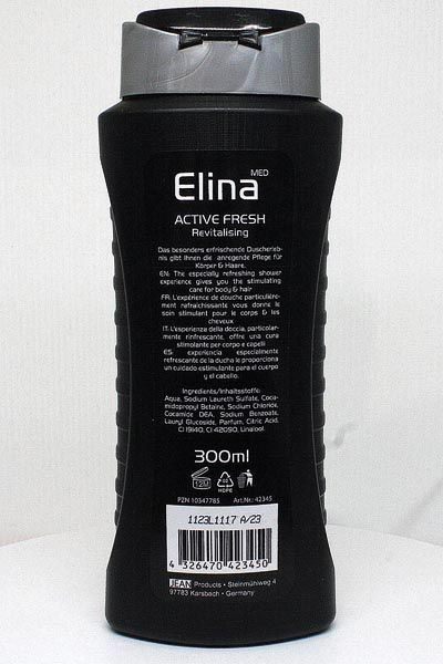 Gel de dus pentru barbati 2in1 Active Fresh Elina Med 300ml [2]