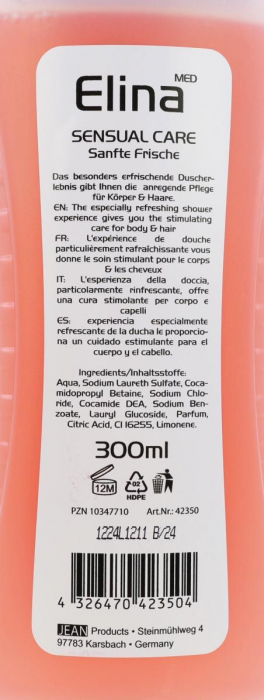 Gel de dus si sampon 2in1 Sensual Care Elina Med 300ml [2]