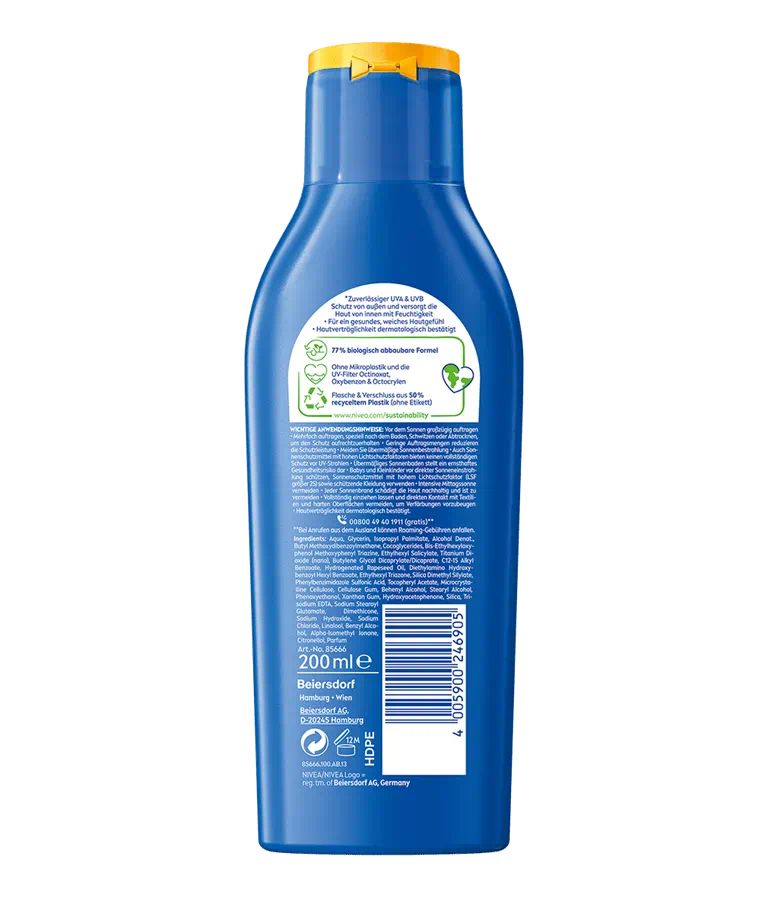 Nivea SUN loțiune cu protecție solară Protect & Moisture FPS50+   200 ml   [2]