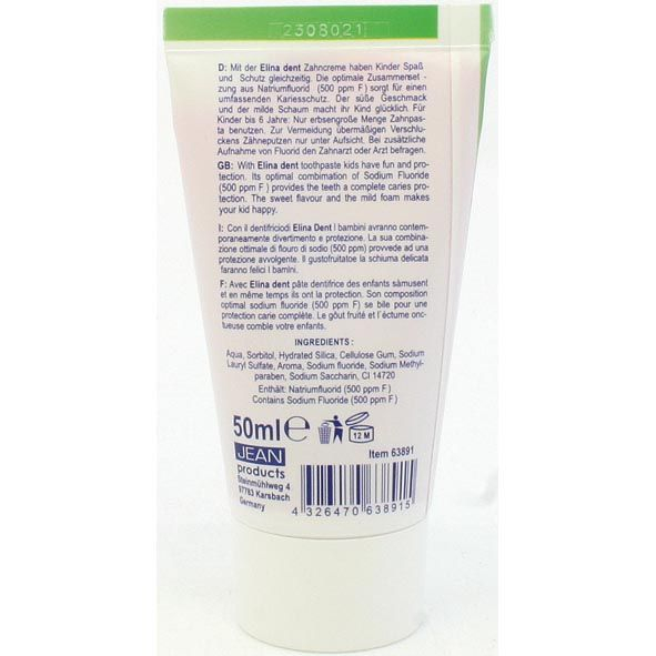 Pasta de dinti copii 2-6 ani Bubble Gum Elina 50ml [2]