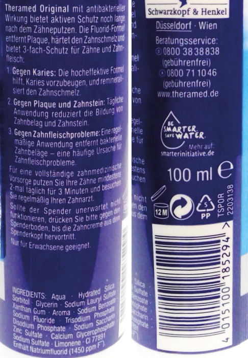 Pasta de dinti cu dozator Original Theramed 100ml [2]