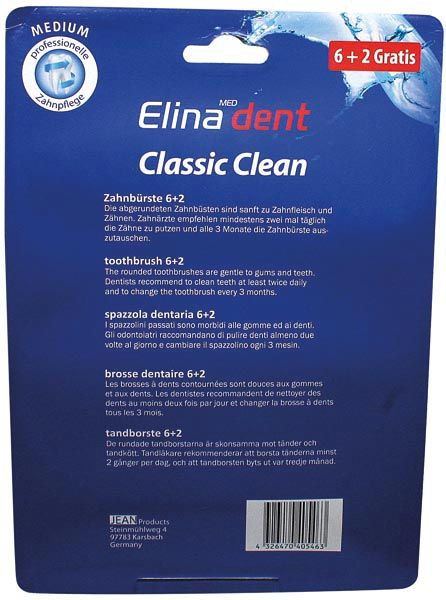 Periuta de dinti Clasic Clean 6+2 Elina Dent [2]