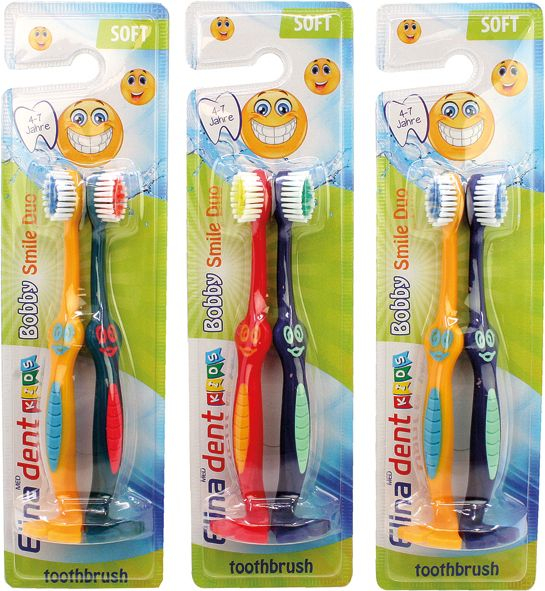 Periuta de dinti pentru copii 4-7 ani set 2 buc Bobby Smile Duo [2]