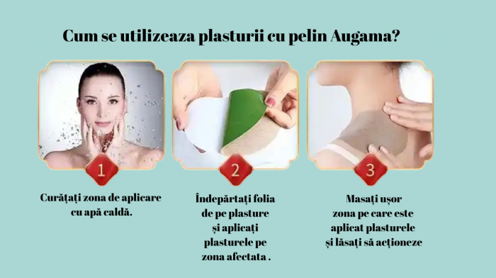 Plasture cu pelin pentru zona umarului Augama 6 buc [3]