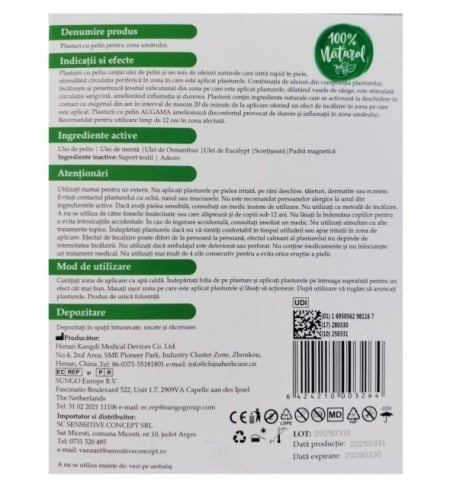 Plasture cu pelin pentru zona umarului Augama 6 buc [2]