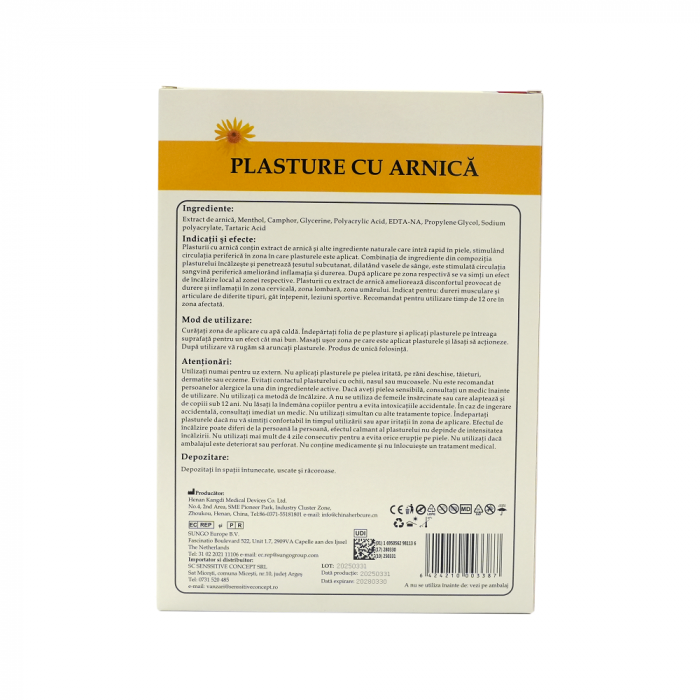 Plasturi cu arnica 10x15 cm Augama 10 bucati [2]