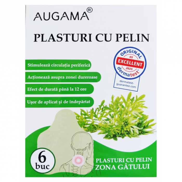 Plasturi cu pelin pentru zona gatului Augama 6 buc [1]