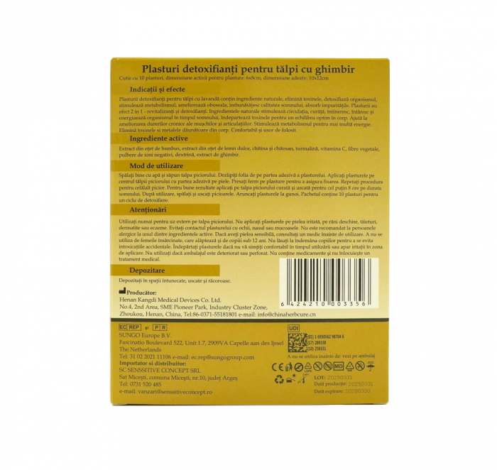 Plasturi detoxifianti ghimbir Augama 10 buc [2]