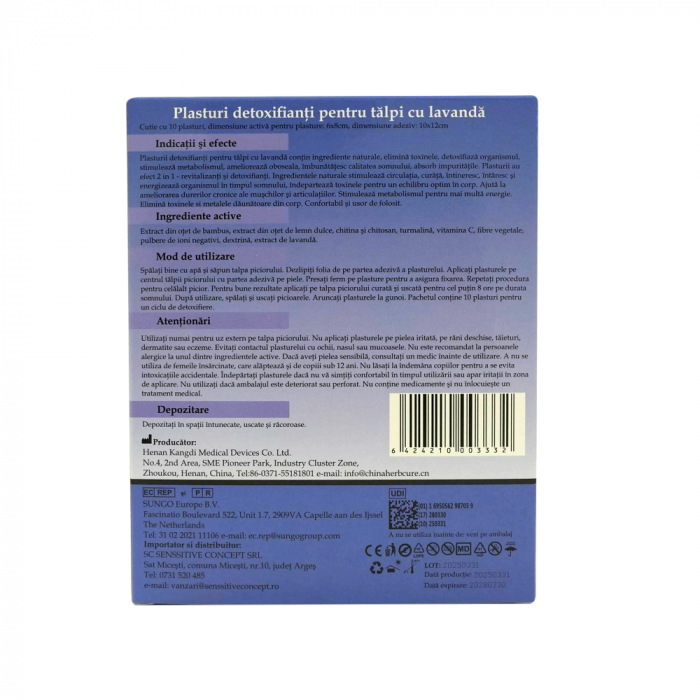 Plasturi detoxifianti lavanda Augama 10 buc [2]