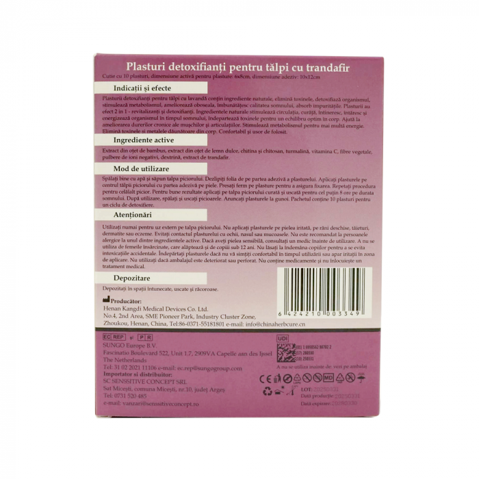 Plasturi detoxifianti trandafir Augama 10 buc [2]