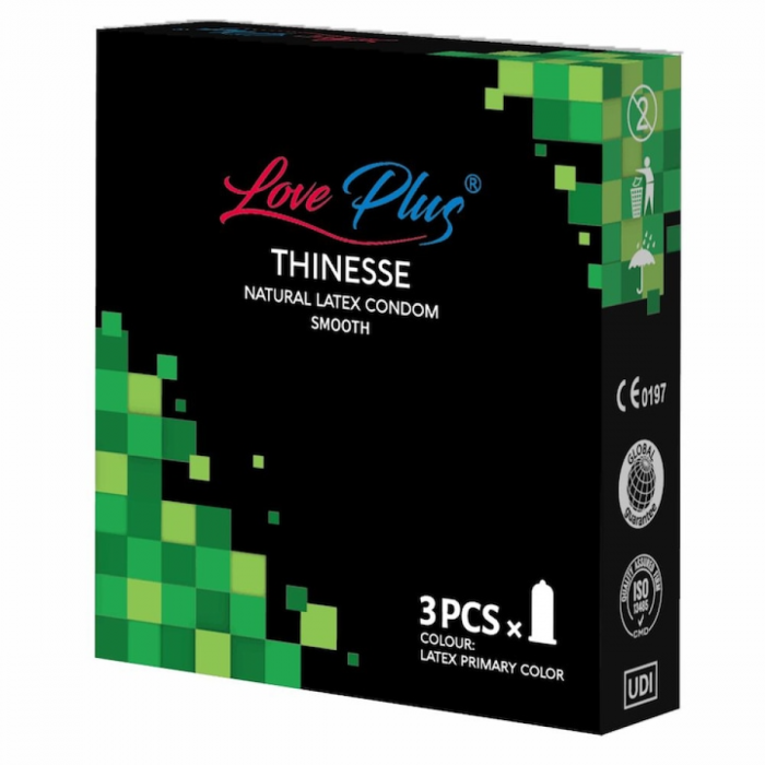 Prezervative love plus thinesse 3 buc [2]