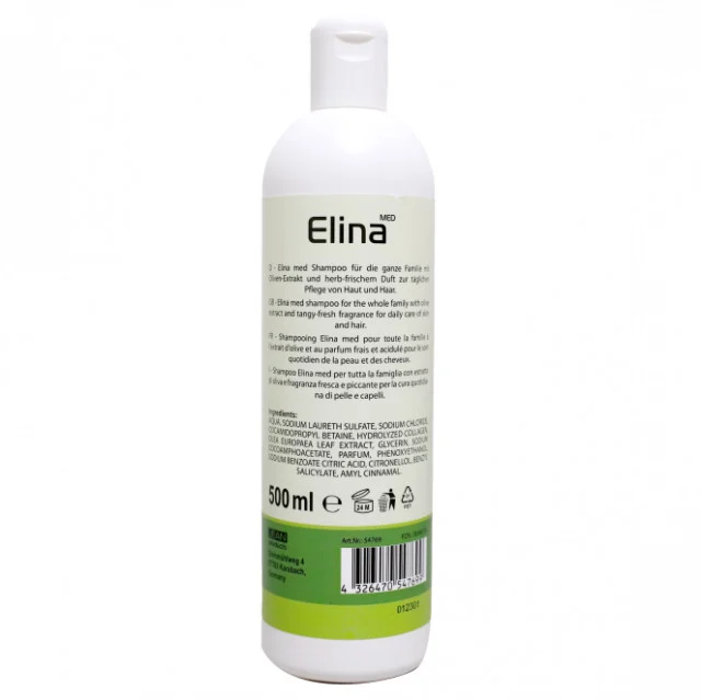 Sampon si gel de dus cu masline Elina med 500 ml [2]