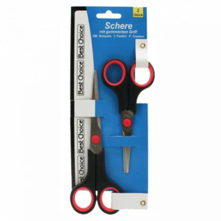 Set 2 foarfece 17+14cm maner cauciuc [1]