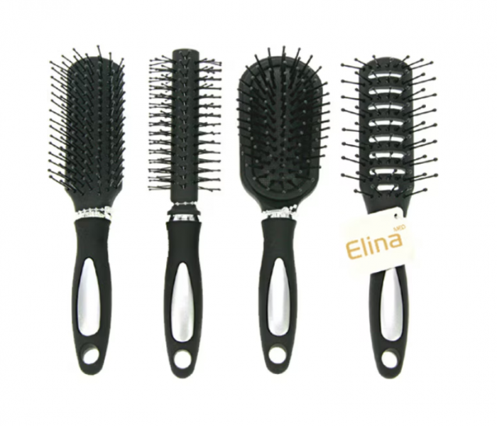 Set 4 perii de par artist 23cm maner moale Elina Med [1]