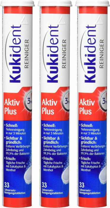 Tablete curatare proteza Kukident Aktiv Plus  99 bucati [2]
