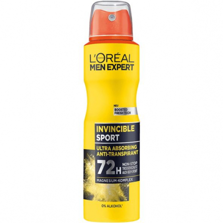  Parfumuri si deodorante - Antiperspirant 72h L'Oreal Men Expert Invincible Sport, 150 ml